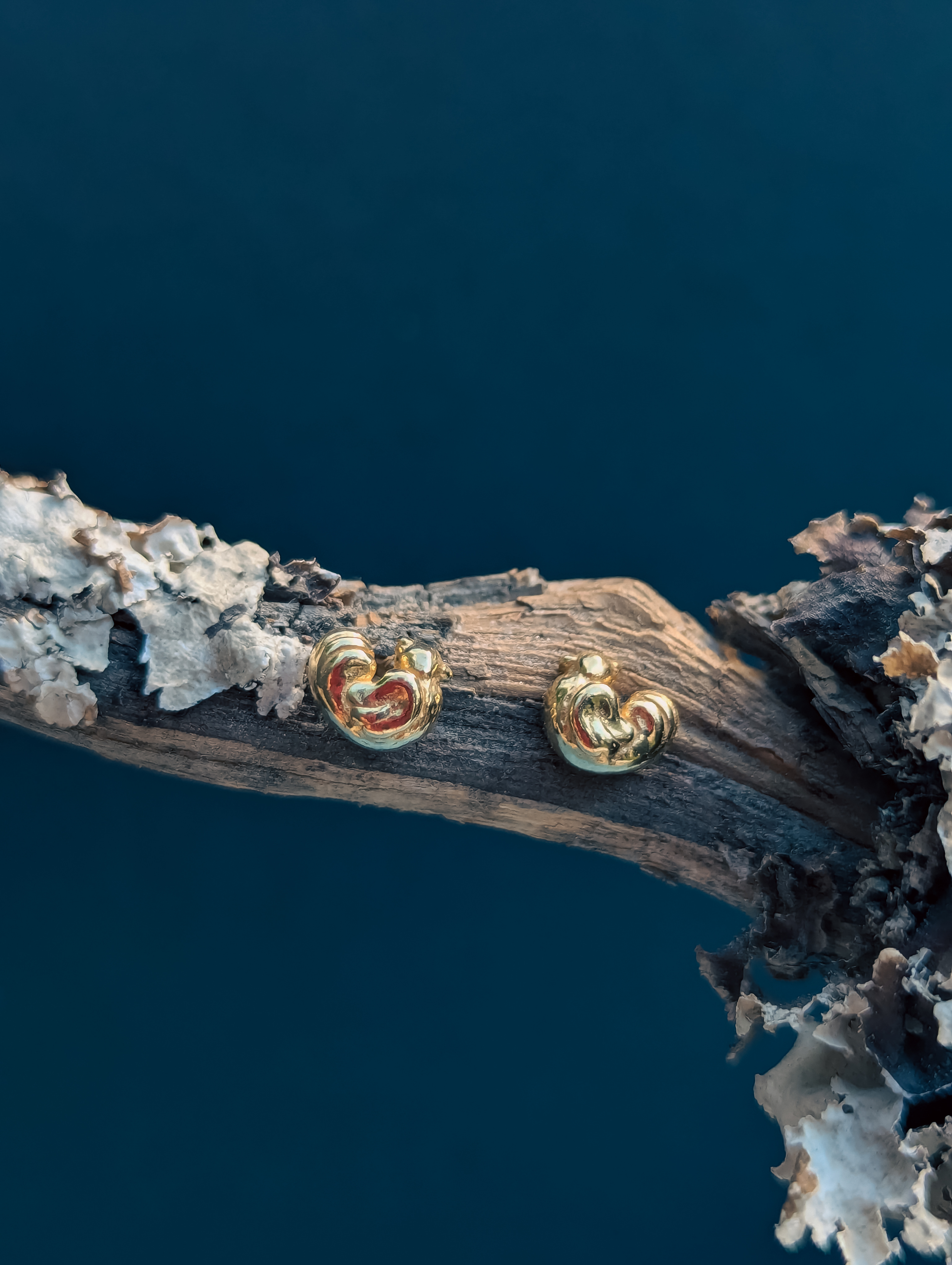 Серьги "Курочки" с позолотой